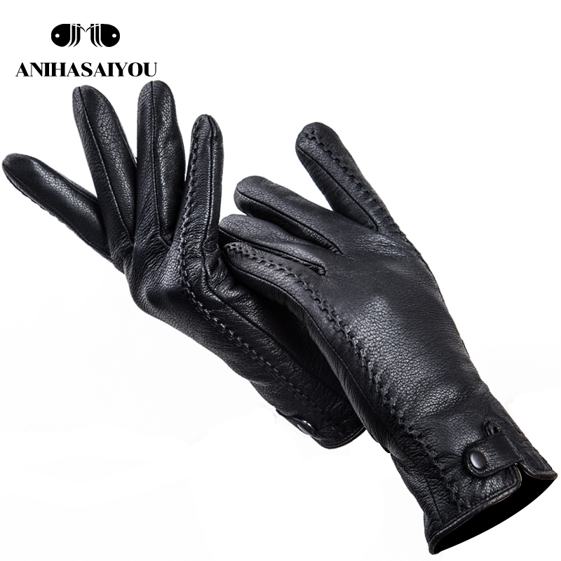 Leather Work Winter Gloves - ถุงมือหนังแท้สำหรับผู้หญิง รุ่นแฟชั่น บัคสกิน ถุงมือกันหนาวสำหรับผู้หญิง สวมใส่สบาย ป้องกันความหนาวเย็น
