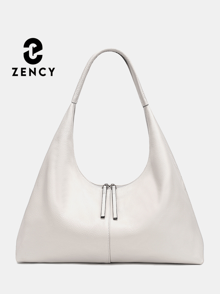 Leather Work Handbag - Zency ความจุขนาดใหญ่ Tote กระเป๋าหนังแท้ Hobo กระเป๋าผู้หญิงกระเป๋าถือไหล่กระเป๋าสําหรับนักช้อปทํางานสําหรับฤดูหนาวกระเป๋าสําหรับแม่ภรรยา