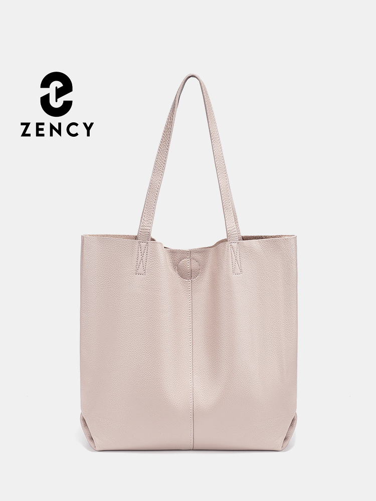 Leather Work Handbag - เซนซี่กระเป๋าถือผู้หญิงความจุขนาดใหญ่กระเป๋าสะพายหนังธรรมชาติดีไซเนอร์ คาวไฮด์ A4 กระเป๋าทำงาน กระเป๋าช้อปปิ้ง กระเป๋าใต้วงแขน