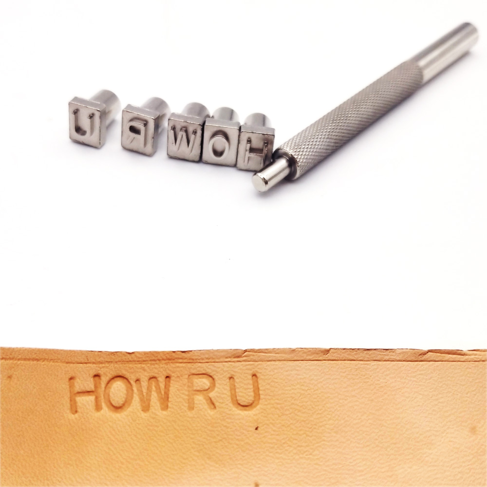 Leather Stamp Set - โลหะชุดแสตมป์ Stamping Die เครื่องมือ52ตัวอักษรและ10สำหรับหัตถกรรมเครื่องหนัง DIY ผักหนังแท้ลายนูน
