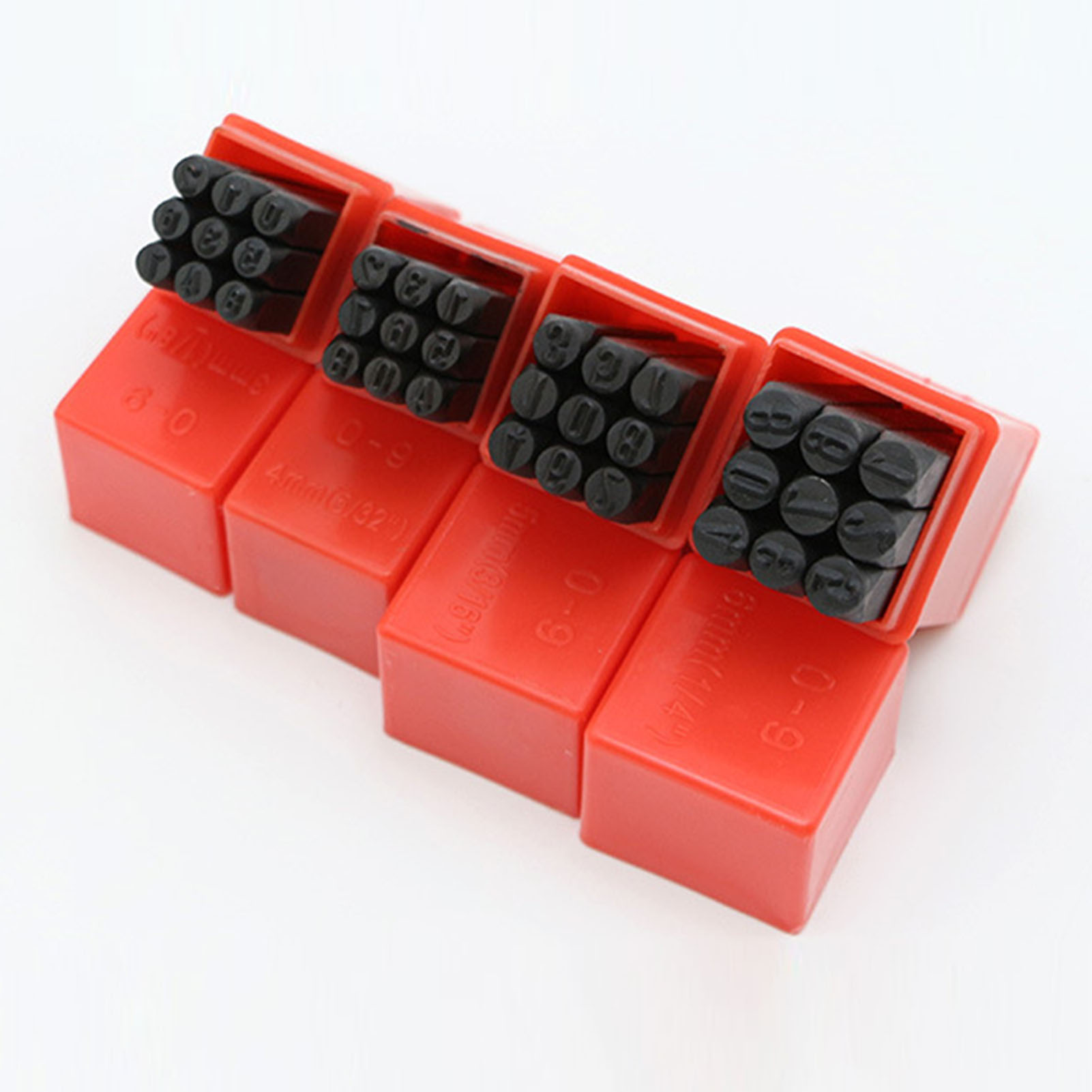Leather Stamp Set - ตราประทับตัวอักษรแบบปั๊มเหล็กพร้อมกล่องเก็บชุดเจาะหนังโลหะแข็งเครื่องมือแกะสลักแบบทำมือสลักลายนูนทำด้วยมือ