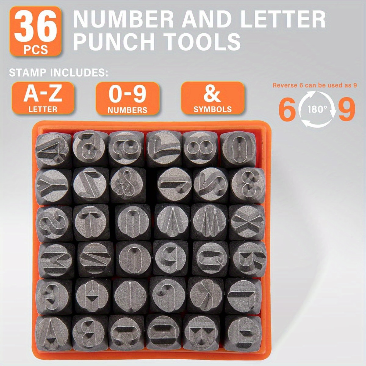 Leather Stamp Set - ชุดตัวอักษรโลหะ 36 ชิ้น ขนาด 3 มม.