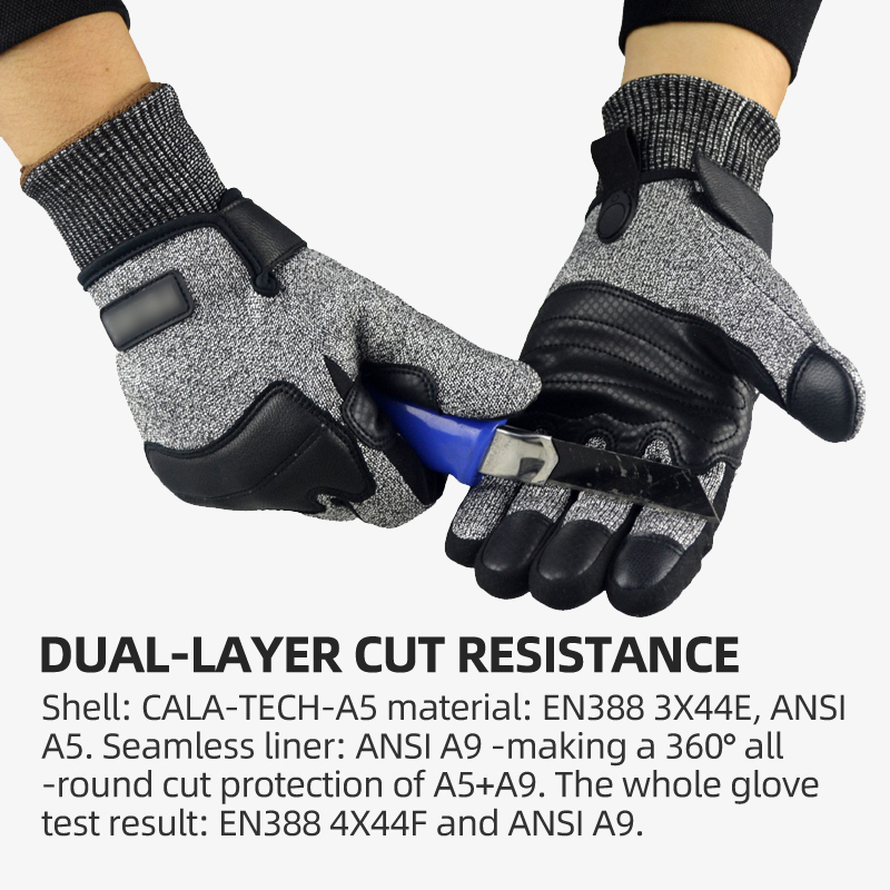 ถุงมือยุทธวิธีป้องกันการบาดระด - Leatherworking Leveling บทวิจารณ์และราคา