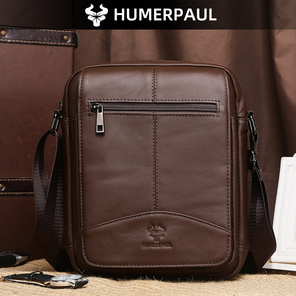 กระเป๋าหนังแท้ HUMERPAUL สำหรั - Leather Work Bag Men บทวิจารณ์และราคา