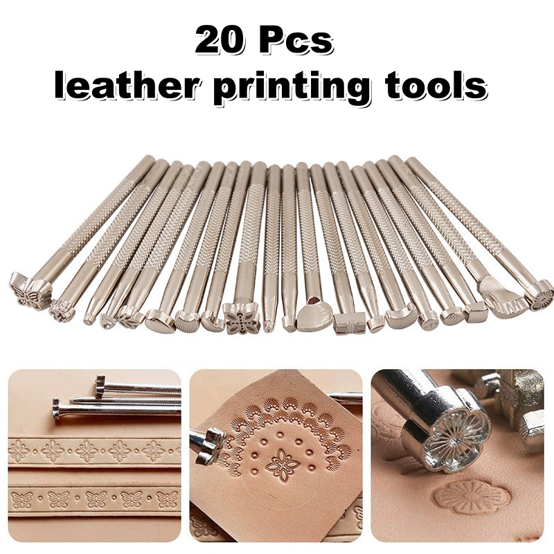 ชุดเครื่องมือประทับลายหนัง 20  - Leather Stamp Set บทวิจารณ์และราคา