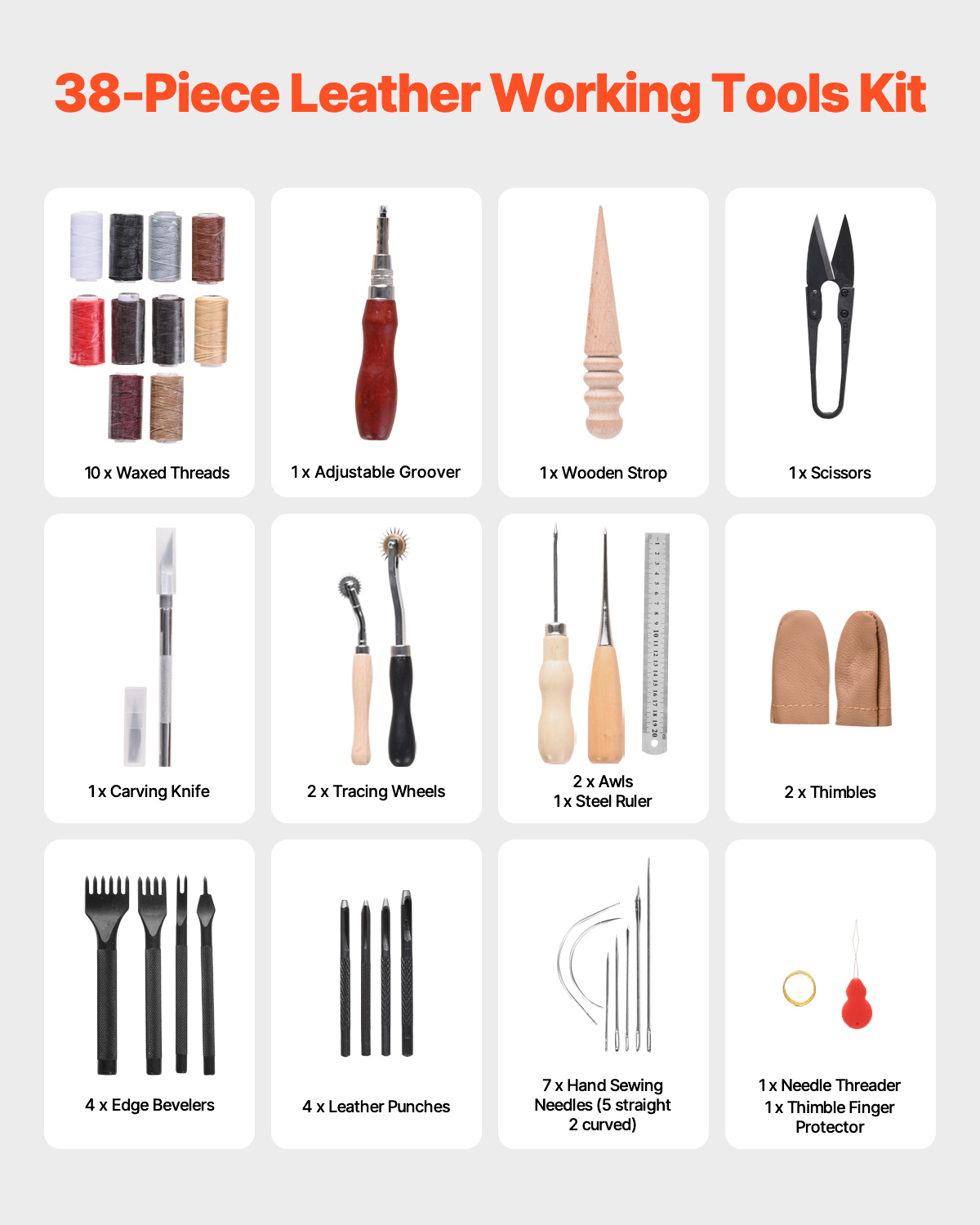 SucceBuy 38/59/61/72/92PCs หนั - Leather Stamp Set บทวิจารณ์และราคา