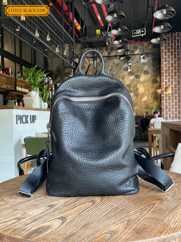 กระเป๋าเป้สะพายหลังหนังแกะธรรม - Leather Work Bag Men บทวิจารณ์และราคา