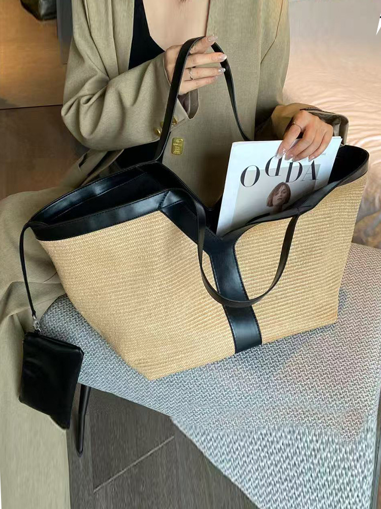 กระเป๋าโท้ทขนาดใหญ่ ดีไซน์ใหม่ - Leather Work Handbag บทวิจารณ์และราคา
