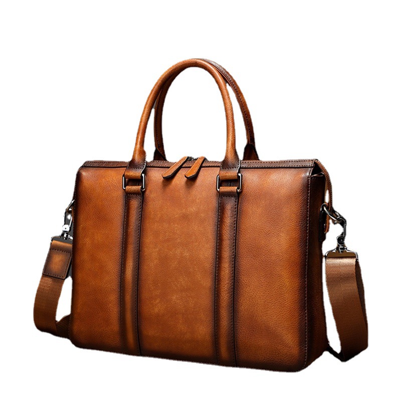 กระเป๋าเอกสารหนังแท้คุณภาพสูง  - Leather Work Bag Men บทวิจารณ์และราคา