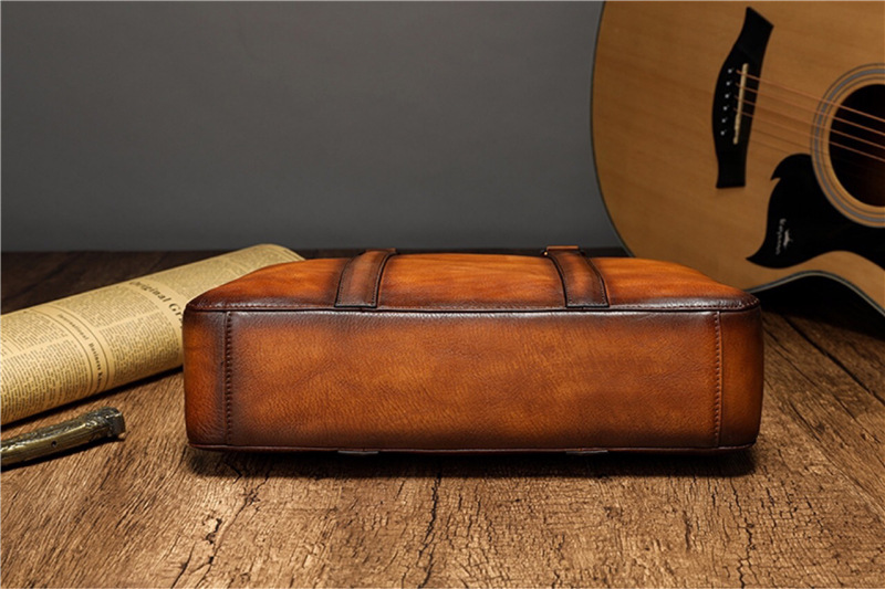 กระเป๋าเอกสารหนังแท้คุณภาพสูง  - Leather Work Bag Men บทวิจารณ์และราคา