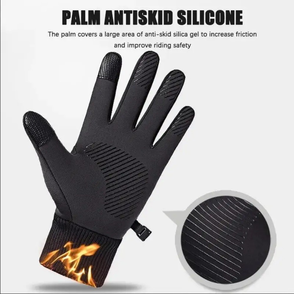 หน้าจอสัมผัสฤดูหนาวถุงมือเต็มน - Leather Work Winter Gloves บทวิจารณ์และราคา
