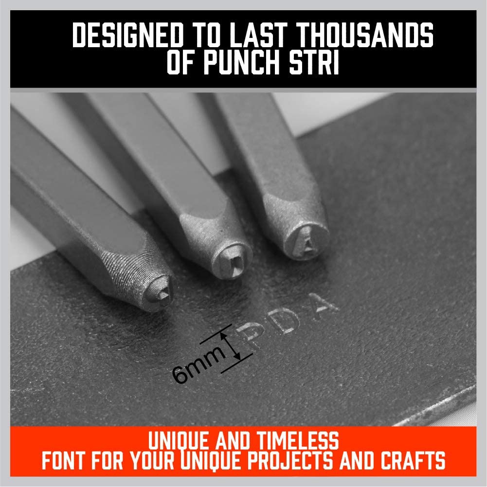 ชุดตัวอักษรและตัวเลขขนาด 3 มม. - Leather Stamp Set บทวิจารณ์และราคา