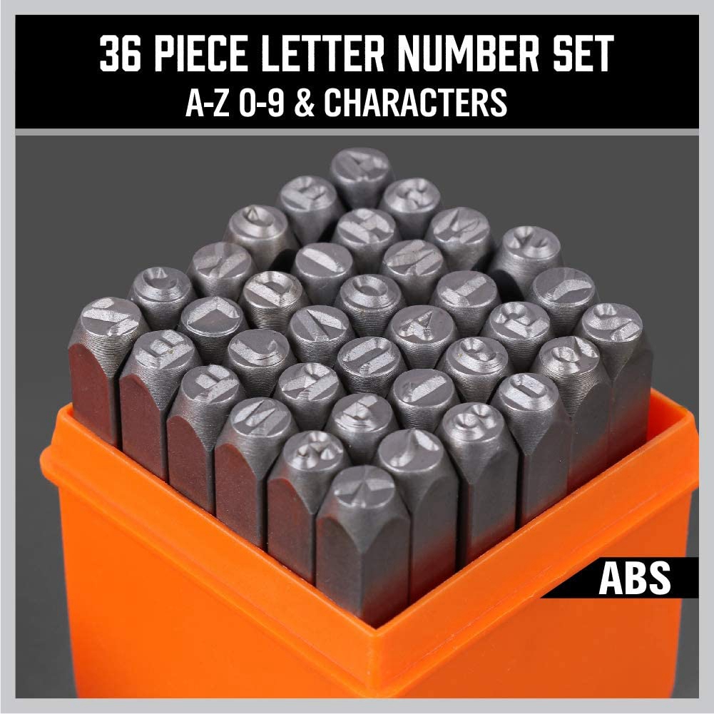 ชุดตัวอักษรและตัวเลขขนาด 3 มม. - Leather Stamp Set บทวิจารณ์และราคา
