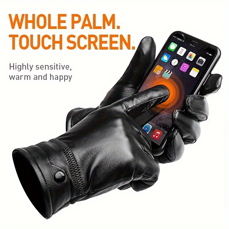 BISON DENIM หนังแกะแท้ถุงมือผู - Leather Work Winter Gloves บทวิจารณ์และราคา