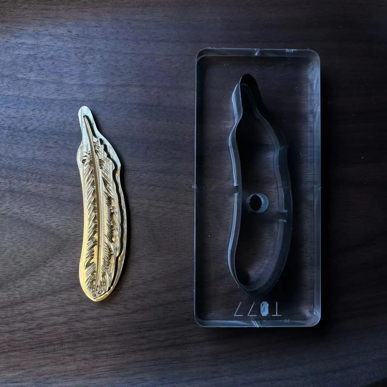 Feather Shape ทองเหลืองแสตมป์ต - Leather Stamp Set บทวิจารณ์และราคา