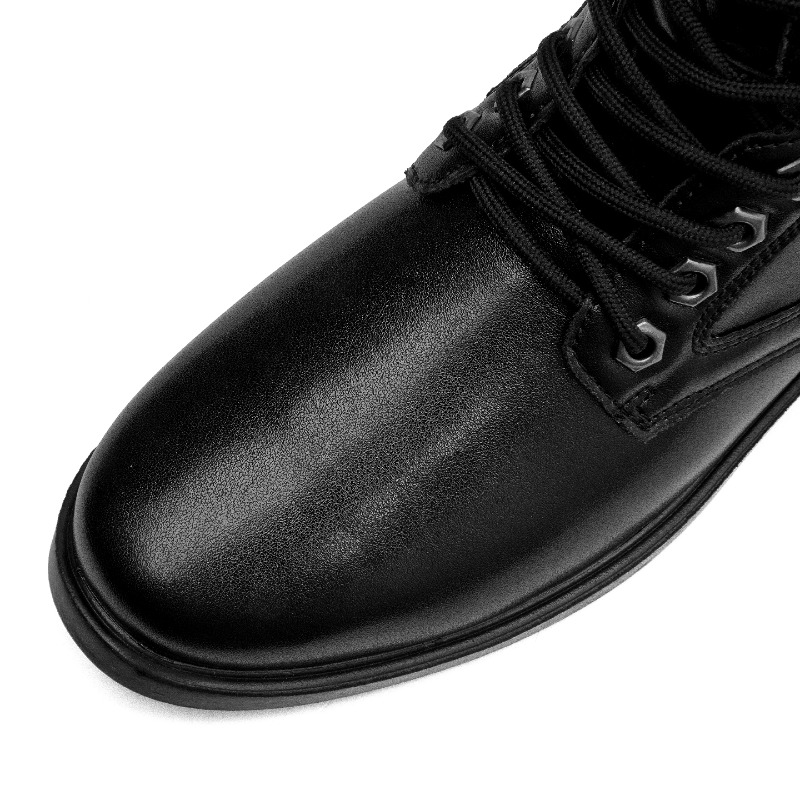 รองเท้าบูทหนังหุ้มข้อสูง รองเท - Leather Work Boots บทวิจารณ์และราคา
