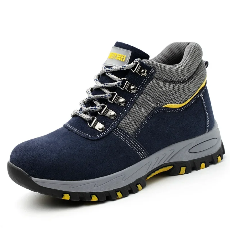 คุณภาพสูงผู้ชายความปลอดภัยรองเ - Leather Work Boots บทวิจารณ์และราคา