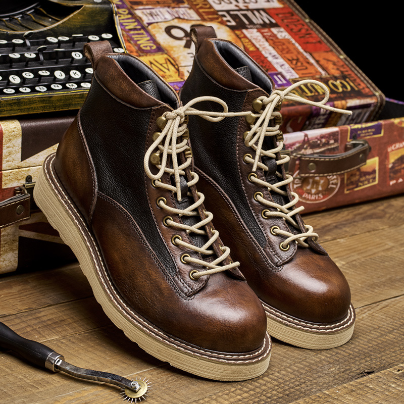 รองเท้าบูททำงานแบบสั้นสำหรับผู - Leather Work Boots บทวิจารณ์และราคา