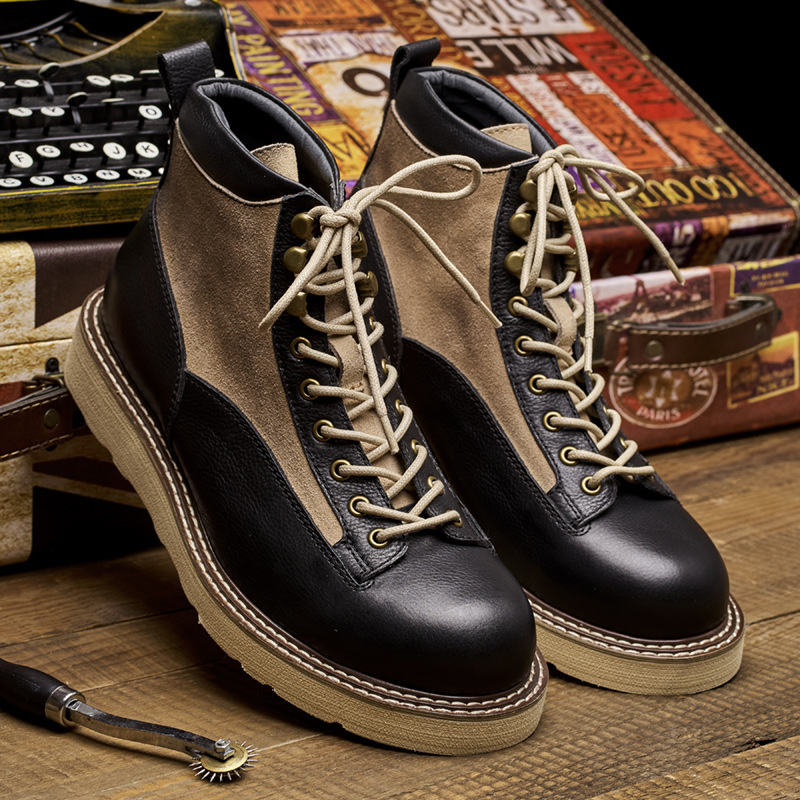 รองเท้าบูททำงานแบบสั้นสำหรับผู - Leather Work Boots บทวิจารณ์และราคา