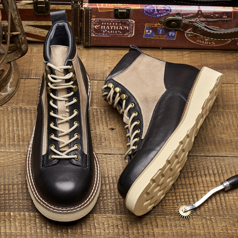 รองเท้าบูททำงานแบบสั้นสำหรับผู - Leather Work Boots บทวิจารณ์และราคา