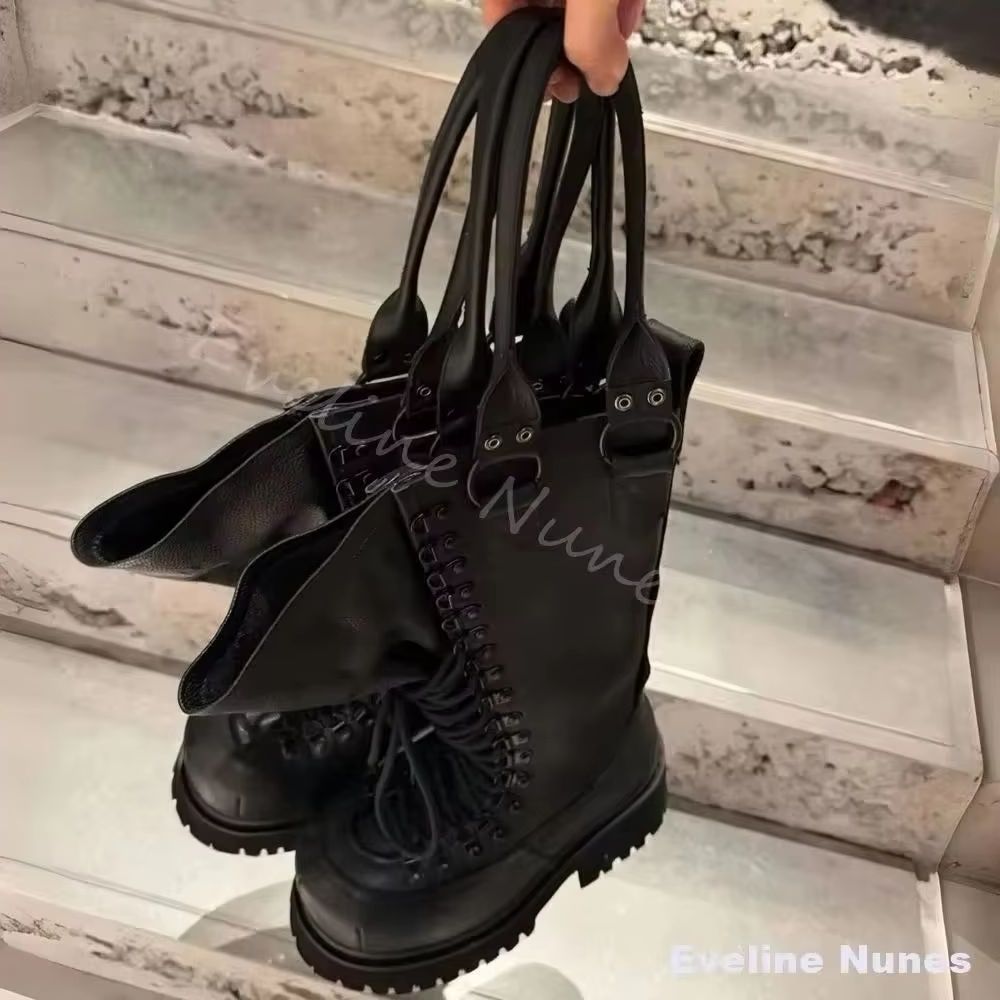 รองเท้าบูทมอเตอร์ไซค์หนังแท้สไ - Leather Work Boots บทวิจารณ์และราคา