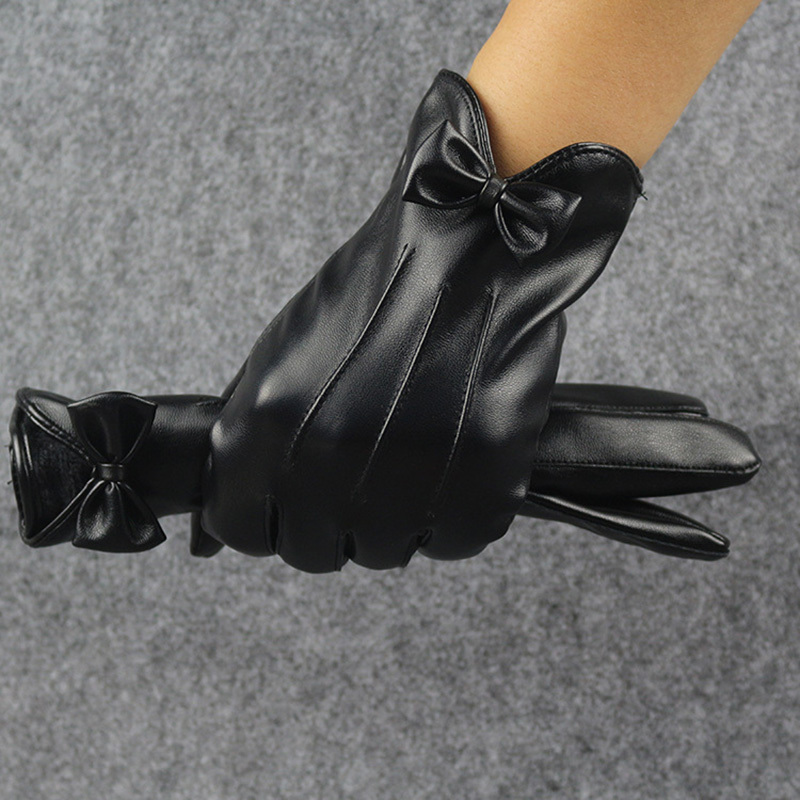 คุณภาพสูงหนังผู้หญิงแฟชั่นฤดูห - Leather Work Winter Gloves บทวิจารณ์และราคา