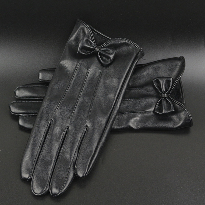 คุณภาพสูงหนังผู้หญิงแฟชั่นฤดูห - Leather Work Winter Gloves บทวิจารณ์และราคา