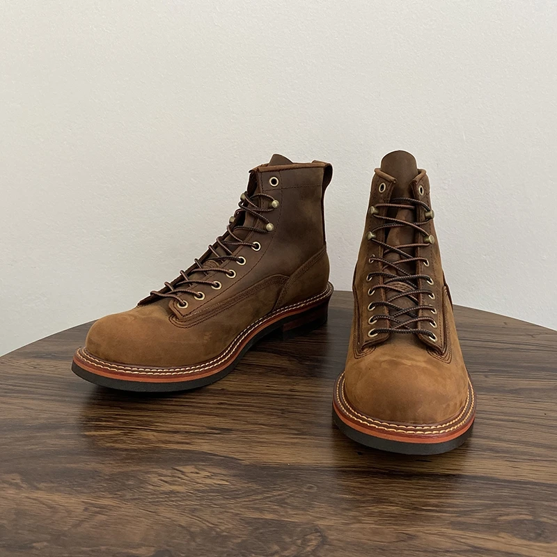 Vintage อังกฤษผู้ชายข้อเท้ารอง - Leather Work Boots บทวิจารณ์และราคา