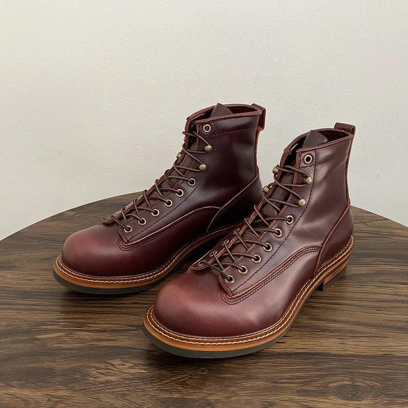 Vintage อังกฤษผู้ชายข้อเท้ารอง - Leather Work Boots บทวิจารณ์และราคา