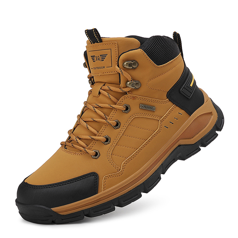 ฤดูใบไม้ร่วงใหม่ผู้ชายรองเท้าแ - Leather Work Boots บทวิจารณ์และราคา