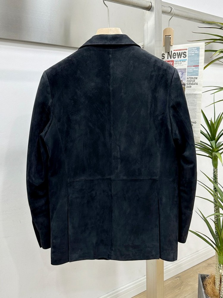 เสื้อแจ็คเก็ตหนังแกะสไตล์วินเท - Leather Work Jacket Mens บทวิจารณ์และราคา