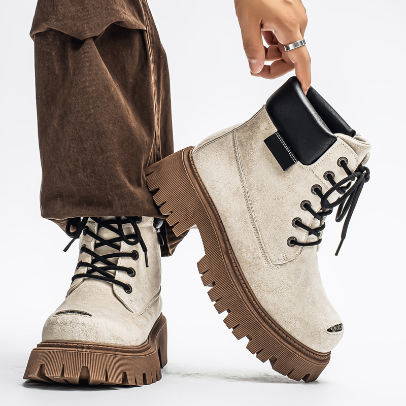รองเท้าบูทหุ้มข้อสูงแบบคลาสสิก - Leather Work Boots บทวิจารณ์และราคา