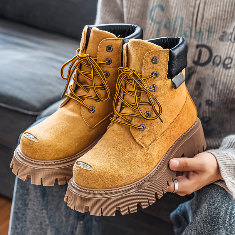 รองเท้าบูทหุ้มข้อสูงแบบคลาสสิก - Leather Work Boots บทวิจารณ์และราคา
