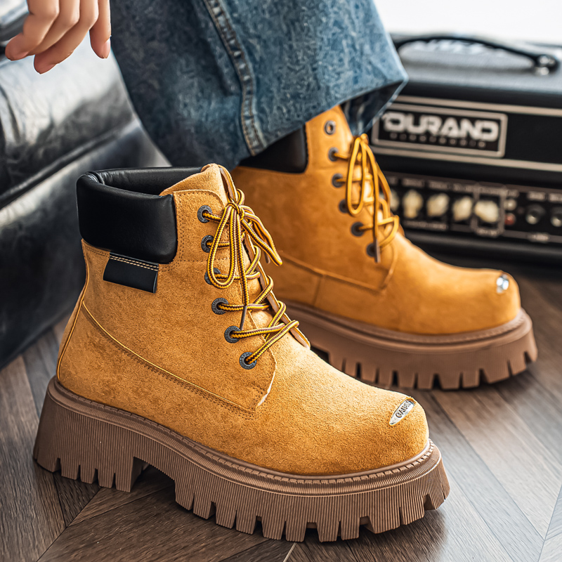 รองเท้าบูทหุ้มข้อสูงแบบคลาสสิก - Leather Work Boots บทวิจารณ์และราคา