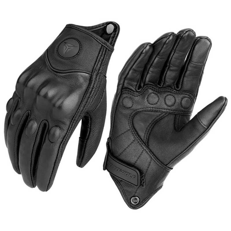 ถุงมือรถจักรยานยนต์ผู้ชายผู้หญ - Leather Work Winter Gloves บทวิจารณ์และราคา