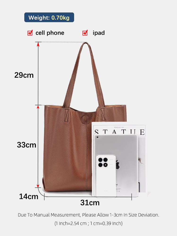 เซนซี่กระเป๋าถือผู้หญิงความจุข - Leather Work Handbag บทวิจารณ์และราคา