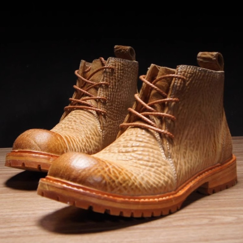 รองเท้าบูทเชลซีข้อสั้นหนังม้าท - Leather Work Boots บทวิจารณ์และราคา