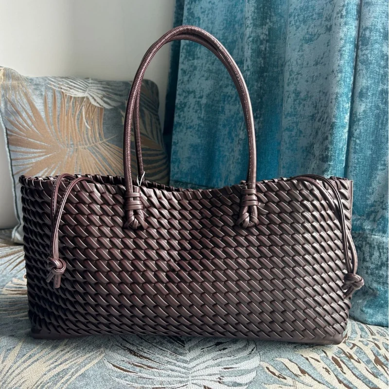 กระเป๋าโท้ทหนัง PU ดีไซน์หรูหร - Leather Work Handbag บทวิจารณ์และราคา