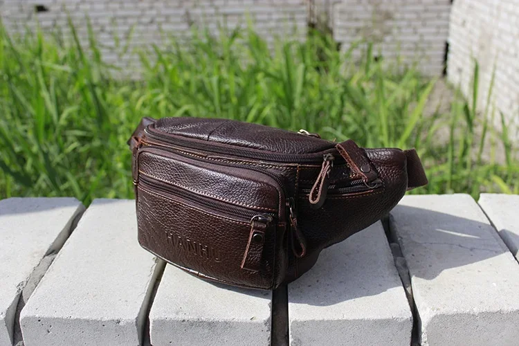 ของแท้ Cowhide หนังเอวกระเป๋าผ - Leatherwork Fasteners บทวิจารณ์และราคา