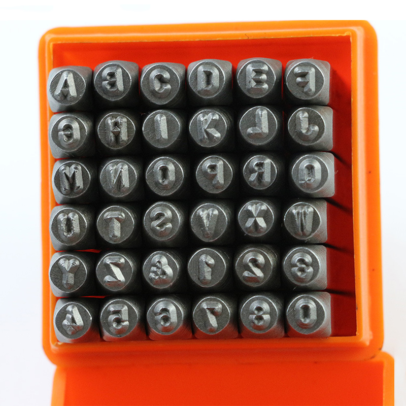 36 Pcs Punch สแตนเลสจำนวนจดหมา - Leather Stamp Set บทวิจารณ์และราคา