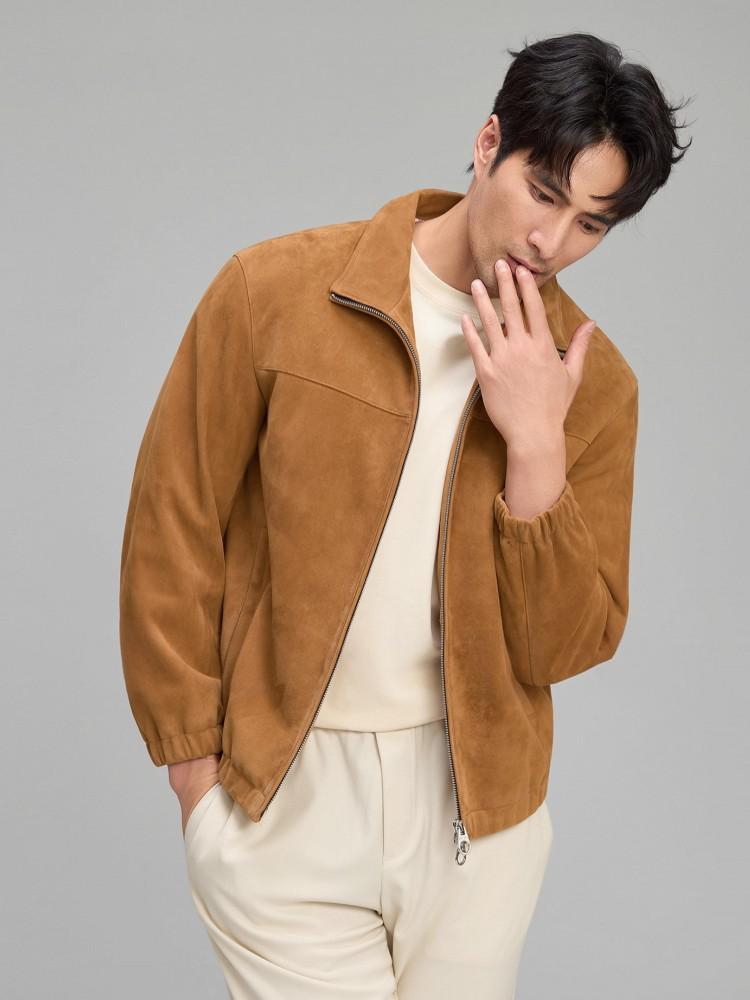 เสื้อแจ็คเก็ตหนังกลับแท้สำหรับ - Leather Work Jacket Mens บทวิจารณ์และราคา