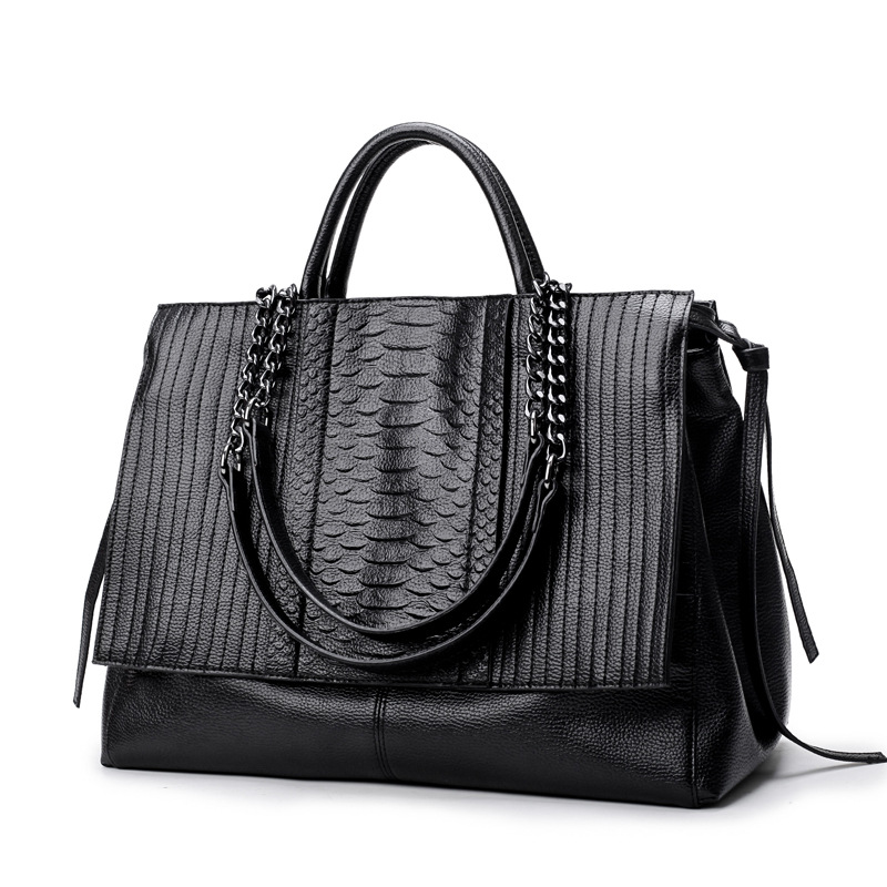 กระเป๋าโท้ทหรูหราพร้อมซิป, กระ - Leather Work Handbag บทวิจารณ์และราคา