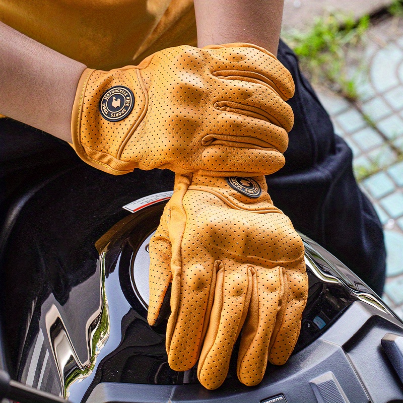 ถุงมือมอเตอร์ไซค์ ถุงมือหนังกั - Leather Work Winter Gloves บทวิจารณ์และราคา