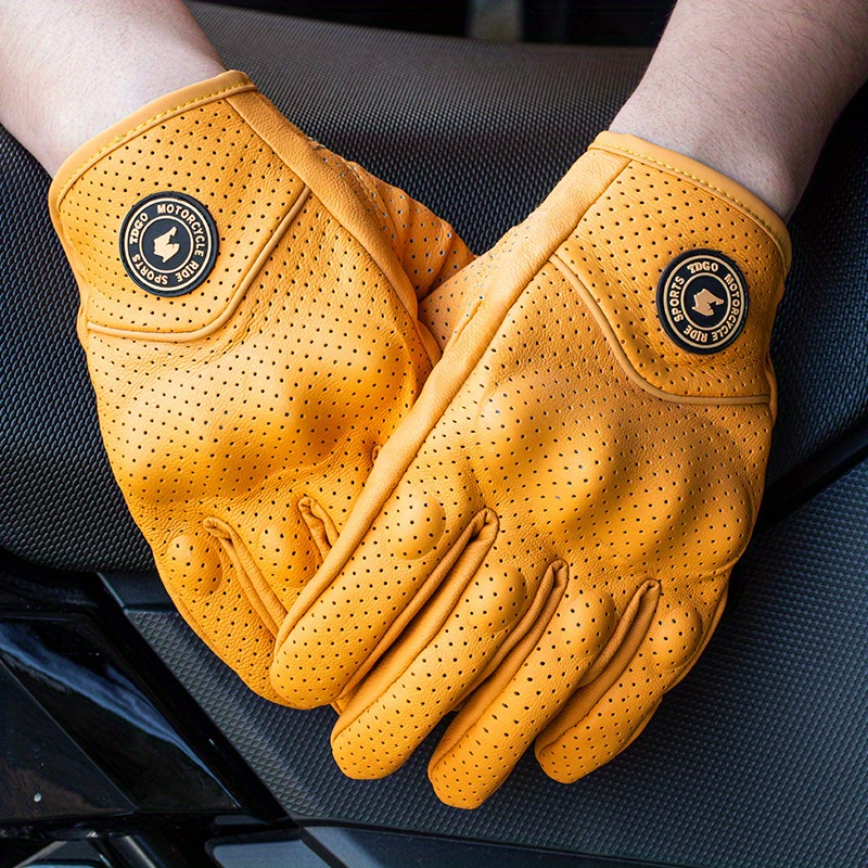 ถุงมือมอเตอร์ไซค์ ถุงมือหนังกั - Leather Work Winter Gloves บทวิจารณ์และราคา