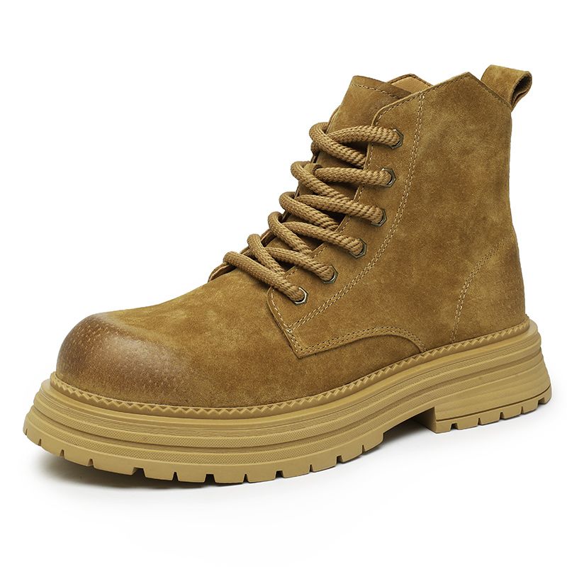 รองเท้าบูทข้อเท้าผู้ชายคุณภาพส - Leather Work Boots บทวิจารณ์และราคา