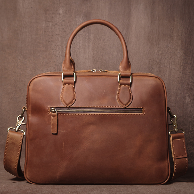 GURO Men Crazy Horse Cowhide ก - Leather Work Bag Men บทวิจารณ์และราคา