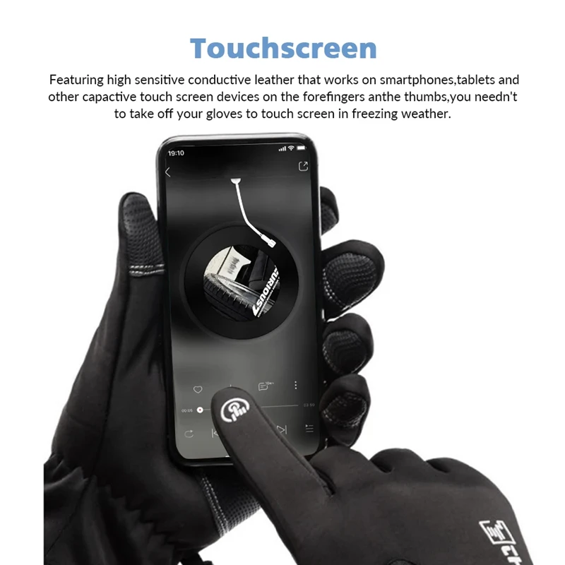 ถุงมือกันหนาว -40 ℃   ถุงมือกั - Leather Work Winter Gloves บทวิจารณ์และราคา