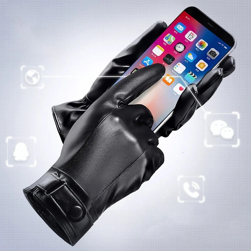 ถุงมือขี่จักรยานแบบหนาสำหรับผู - Leather Work Winter Gloves บทวิจารณ์และราคา