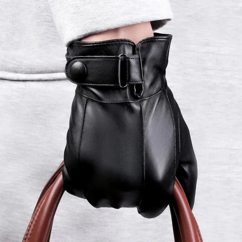 ถุงมือขี่จักรยานแบบหนาสำหรับผู - Leather Work Winter Gloves บทวิจารณ์และราคา