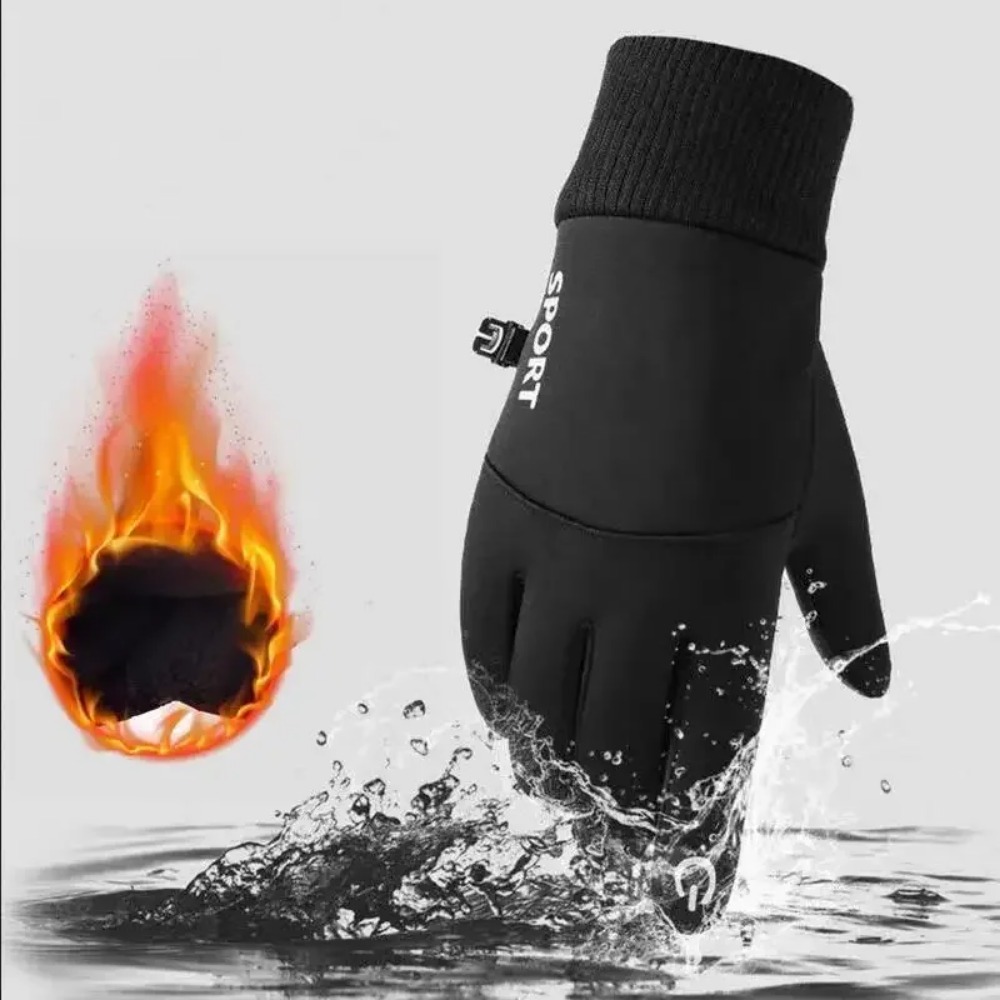 ถุงมือหน้าหนาวแบบสัมผัสหน้าจอไ - Leather Work Winter Gloves บทวิจารณ์และราคา